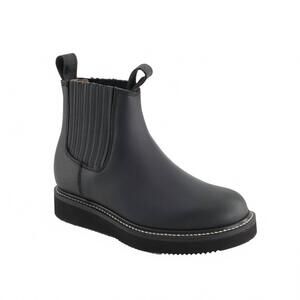 NEW FORASTERO men's leather chelsea boots with elastic shaft in black